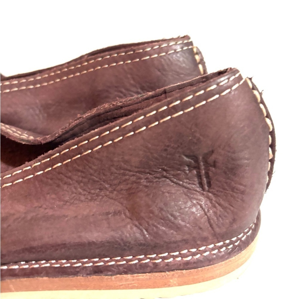 Frye fisherman loafers Dark Brown Leather Buckle Sandals NWOT - Picture 3 of 4